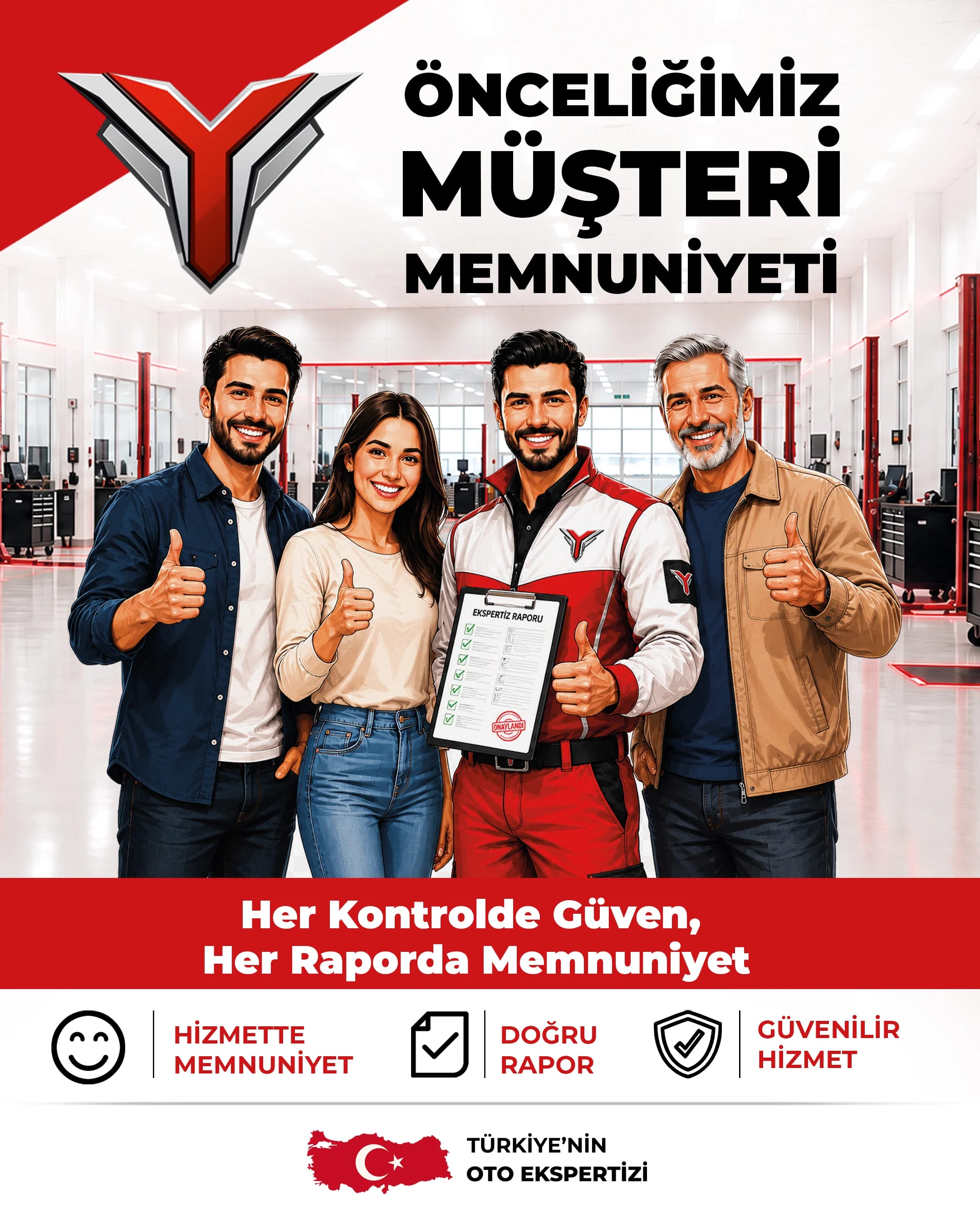 Yavuzlar Oto Ekspertiz — önceliğimiz müşteri memnuniyeti; her kontrolde güven