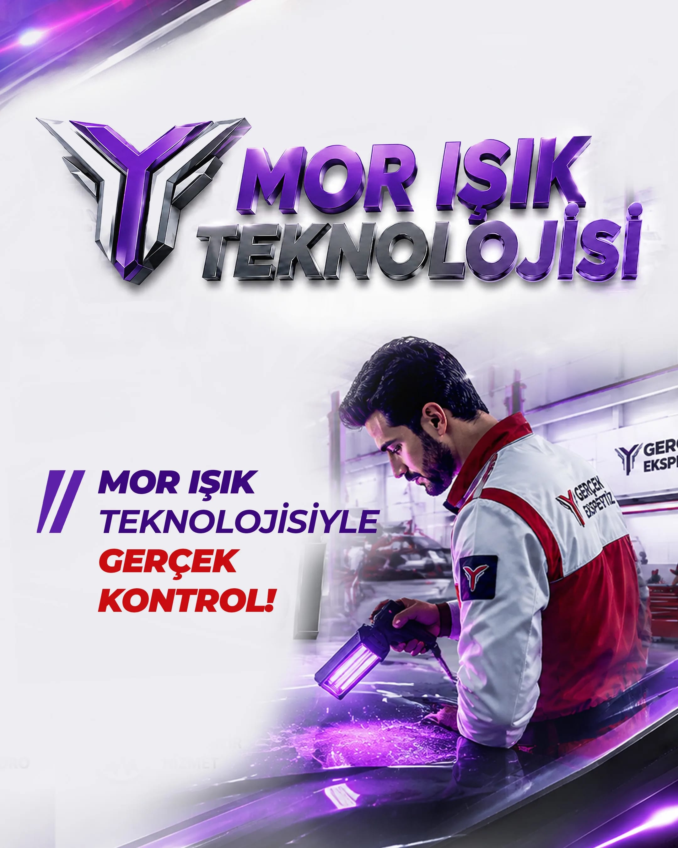 Mor ışık teknolojisiyle gerçek kontrol — gözden kaçanları ortaya çıkarırız