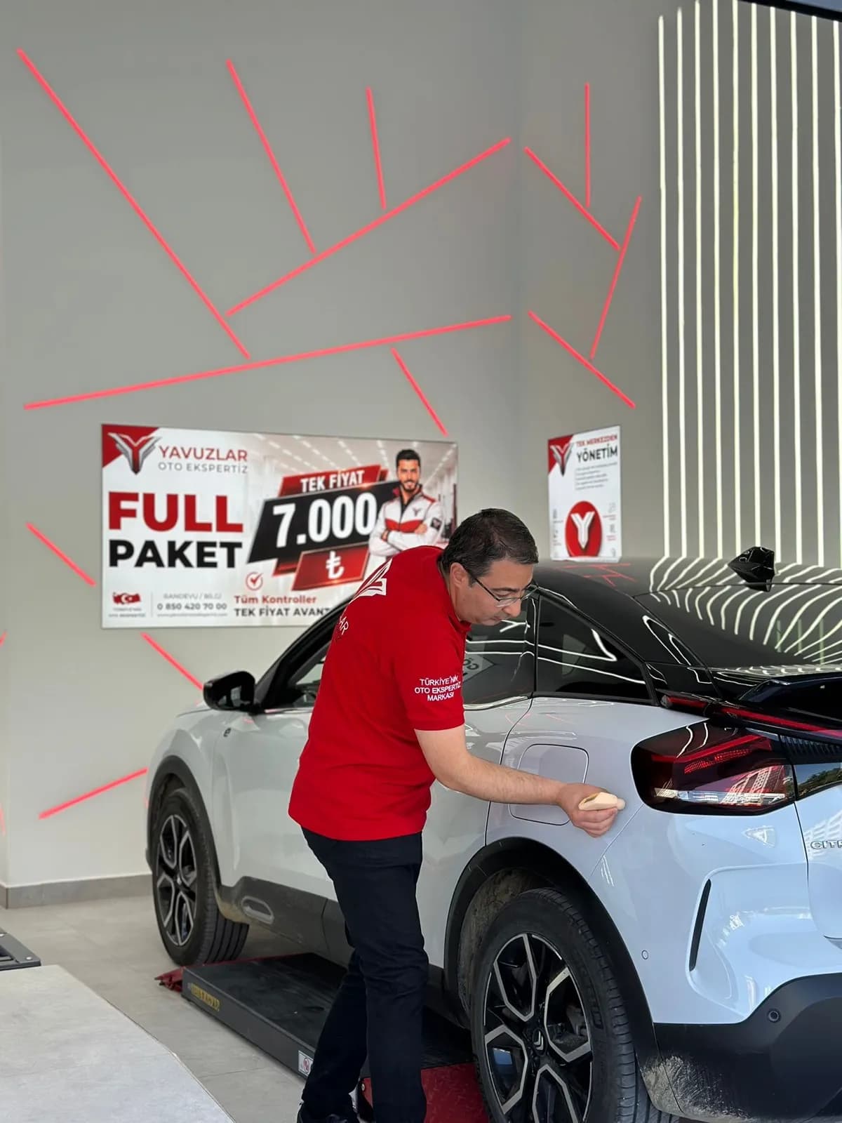 Yavuzlar ekspertizi tarafından yapılan boya ve kaporta kontrolü