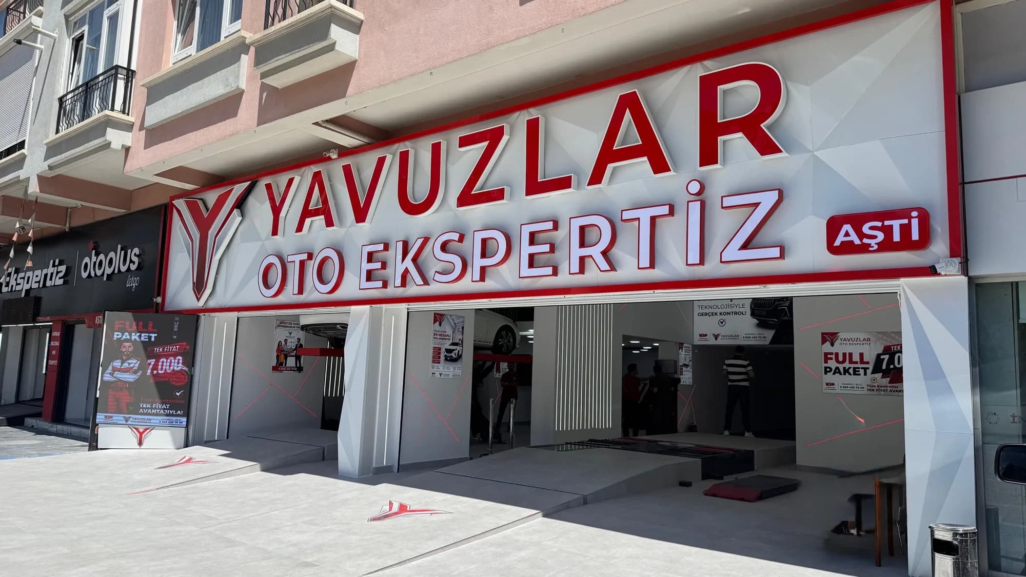 Ankara Çankaya Aşti Yavuzlar Oto Ekspertiz şubesi dış cephesi