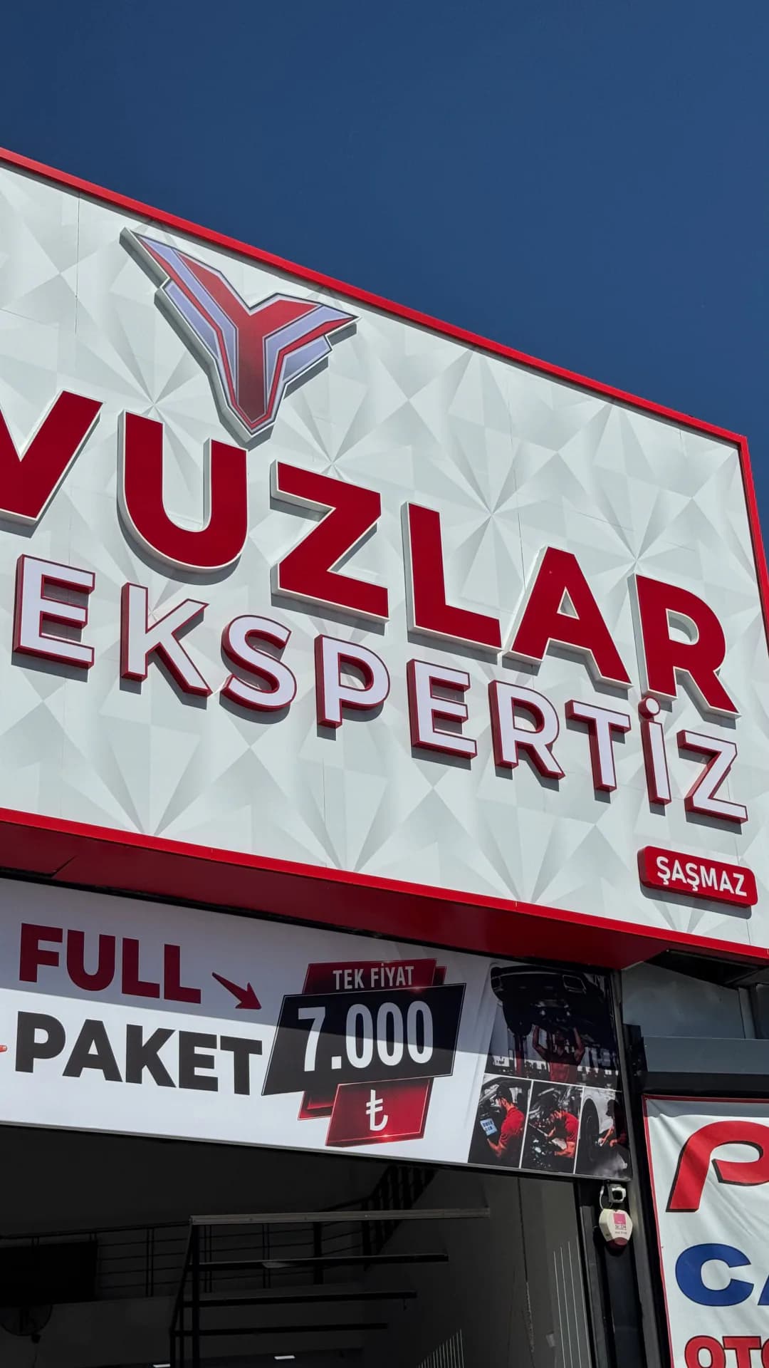 Çayyolu Oto Ekspertiz — Yavuzlar tabelası ve Full Paket tek fiyat panosu