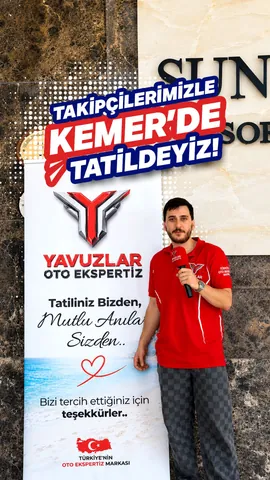 Tatil çekilişinin kazananlarıyla Kemer'de buluştuk